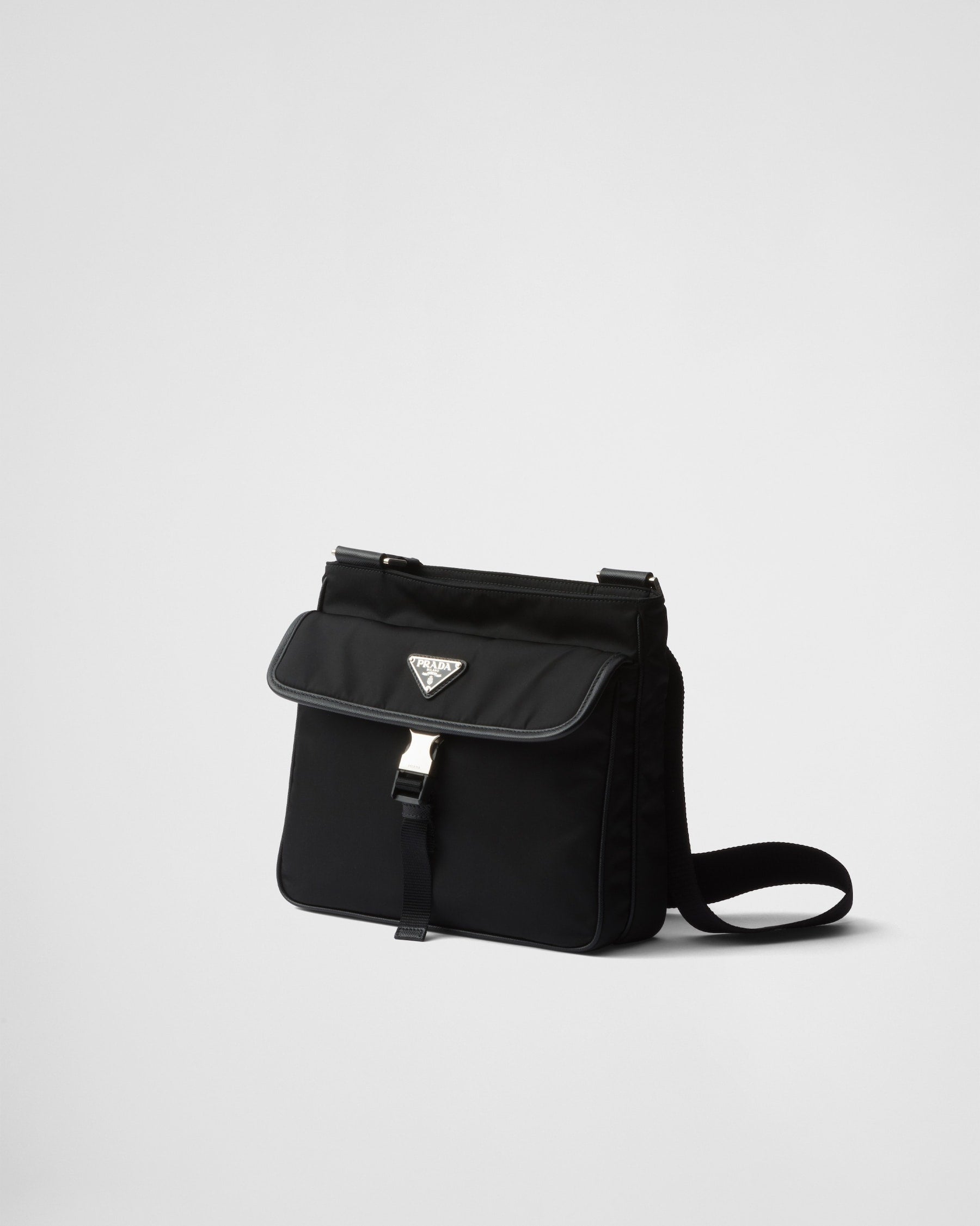 PR-DA2 Sac porté épaule en Re-Nylon et cuir Saffiano v8 - vue 2