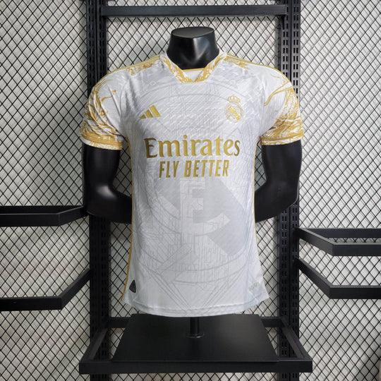 Maillot Real Madrid saison 2023-2024 édition limitée doré - vue 1