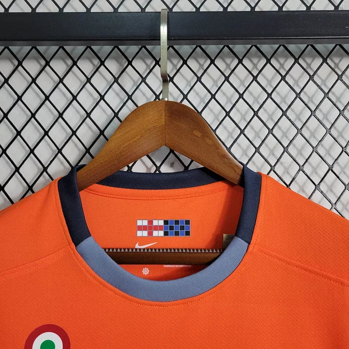 Maillot Inter Milan  Foot Third Orange 2023 2024 - vue 4