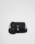 PR-DA2 Sac porté épaule en Re-Nylon et cuir Saffiano v13 - vue 1