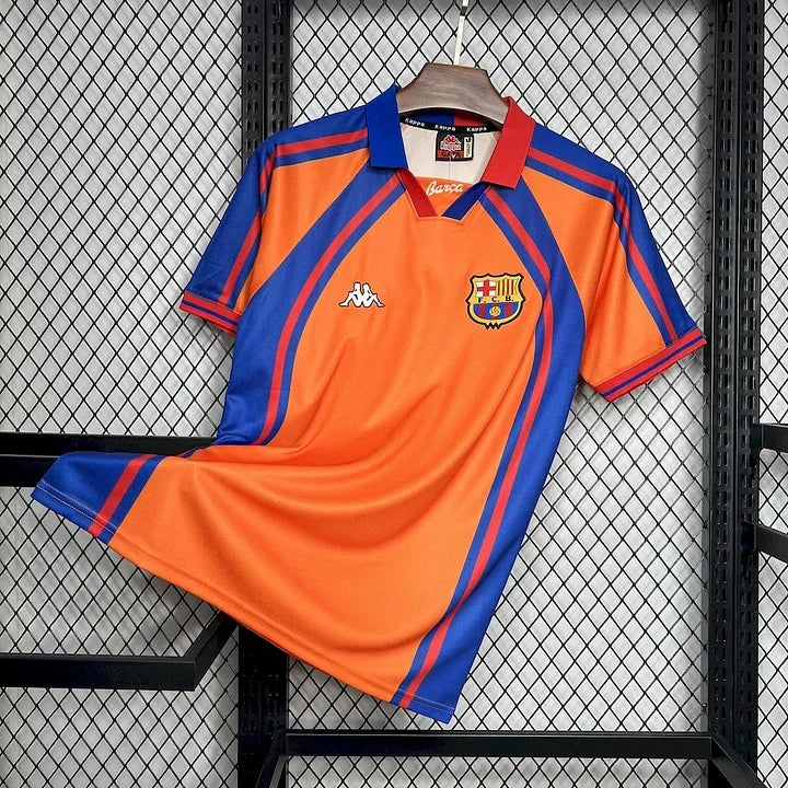 Maillot foot FC Barcelone rétro 1998 Retro - vue 7