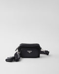 PR-DA2 Sac porté épaule en Re-Nylon et cuir Saffiano v1 - vue 1