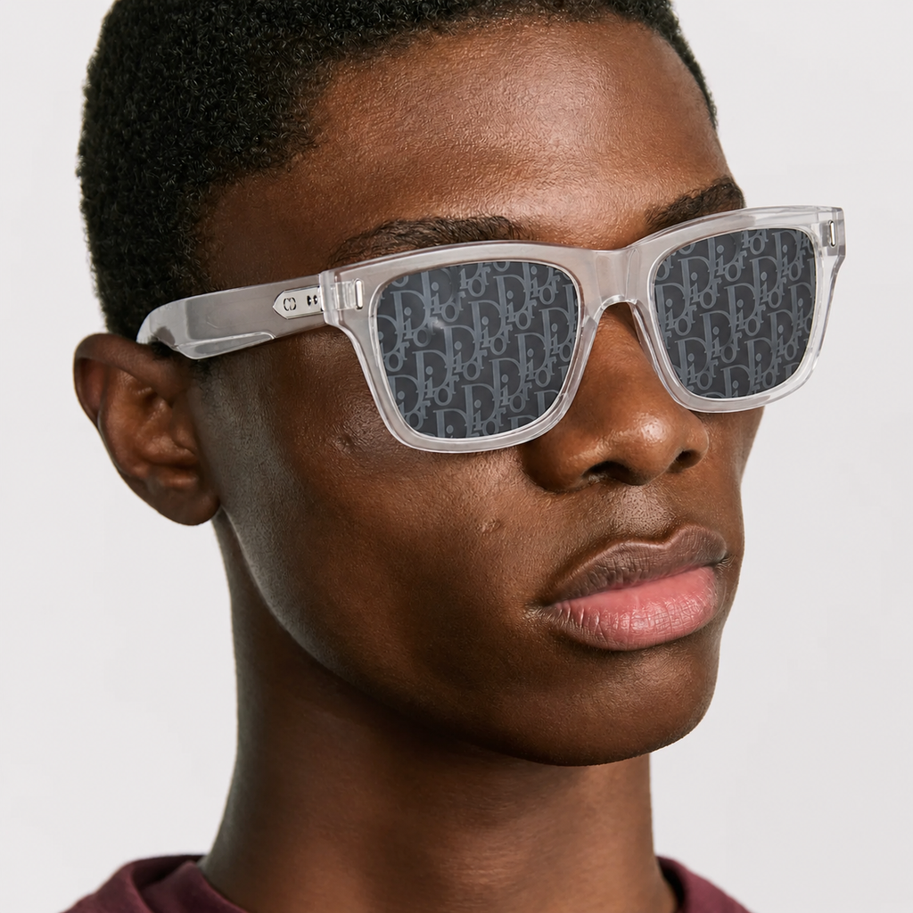DR3 Lunettes de soleil obliques transparentes - vue 2