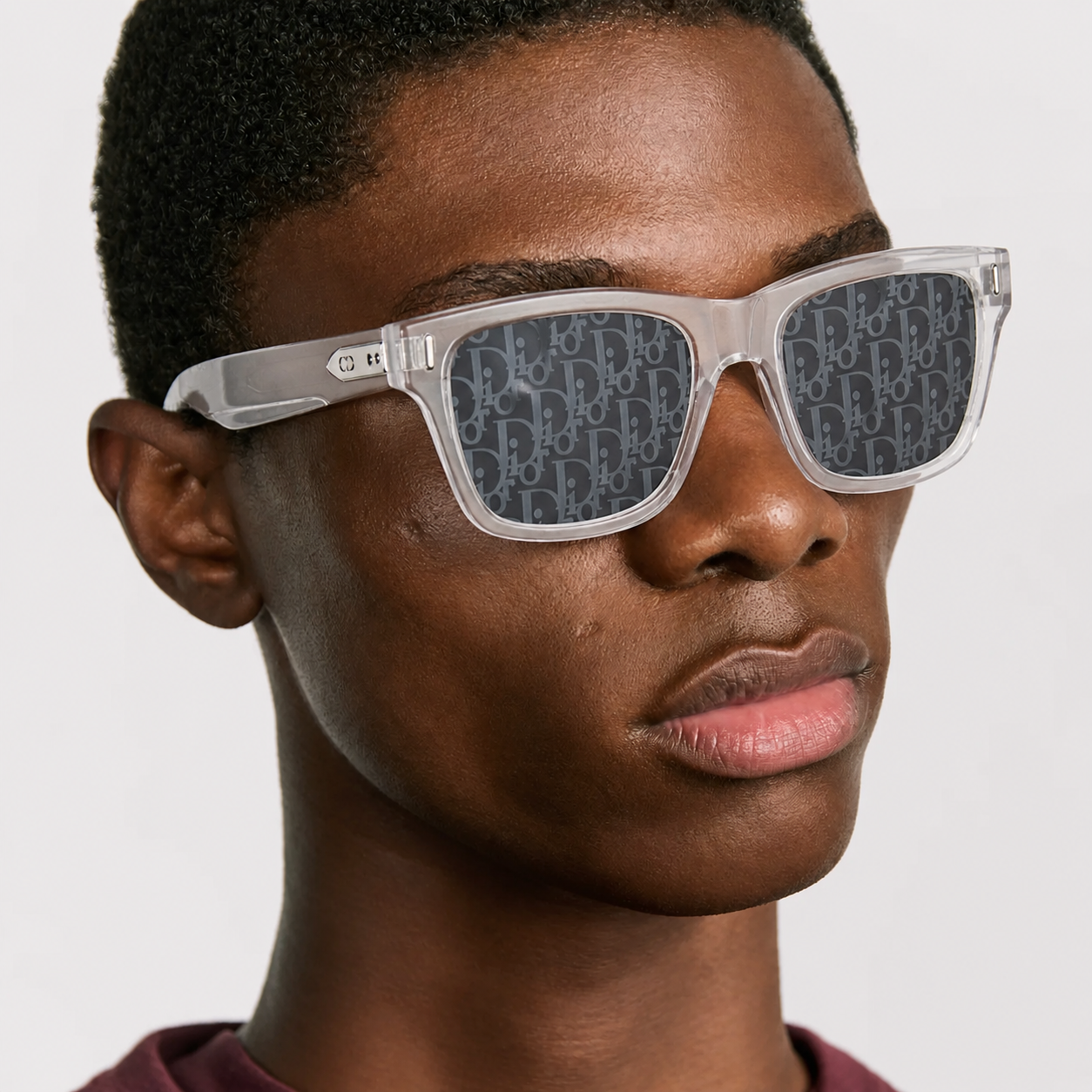 DR3 Lunettes de soleil obliques transparentes - vue 2