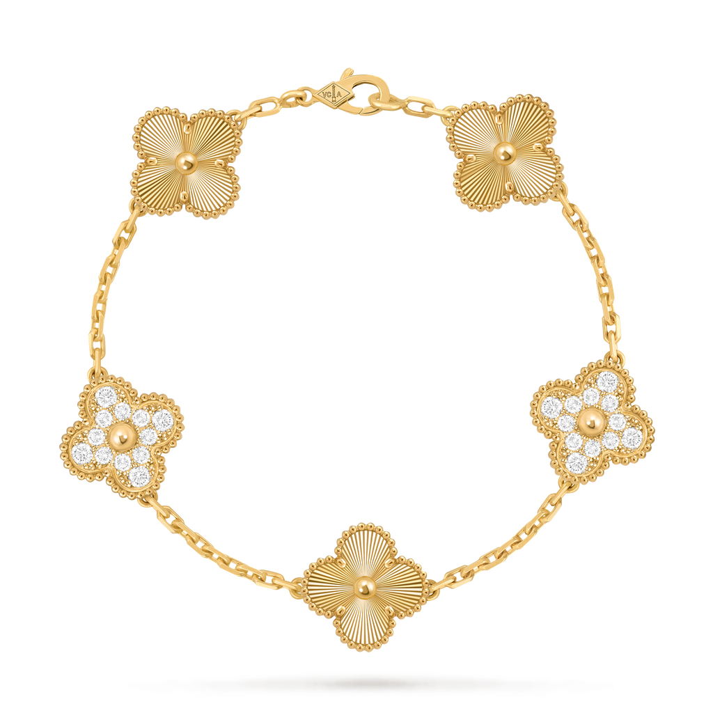 Van Cleef Vintage Alhambra 5 motifs Or jaune