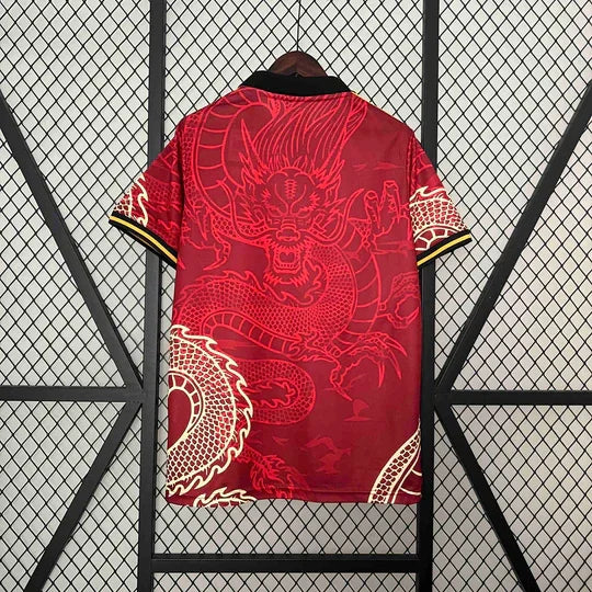 Maillot 2024/25 Real Madrid Concept Dragon Rouge - vue 5