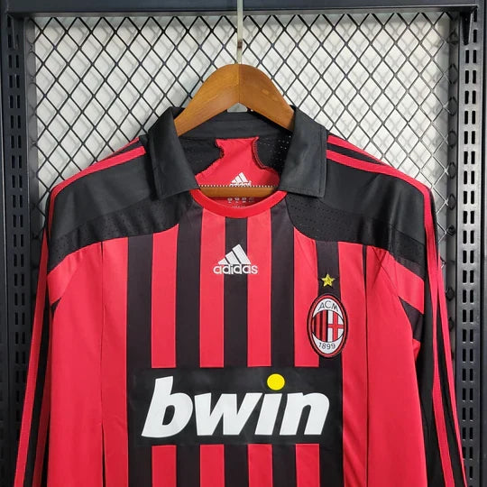 Maillot AC Milan Retro 2007 2008 Manche Longue - vue 2