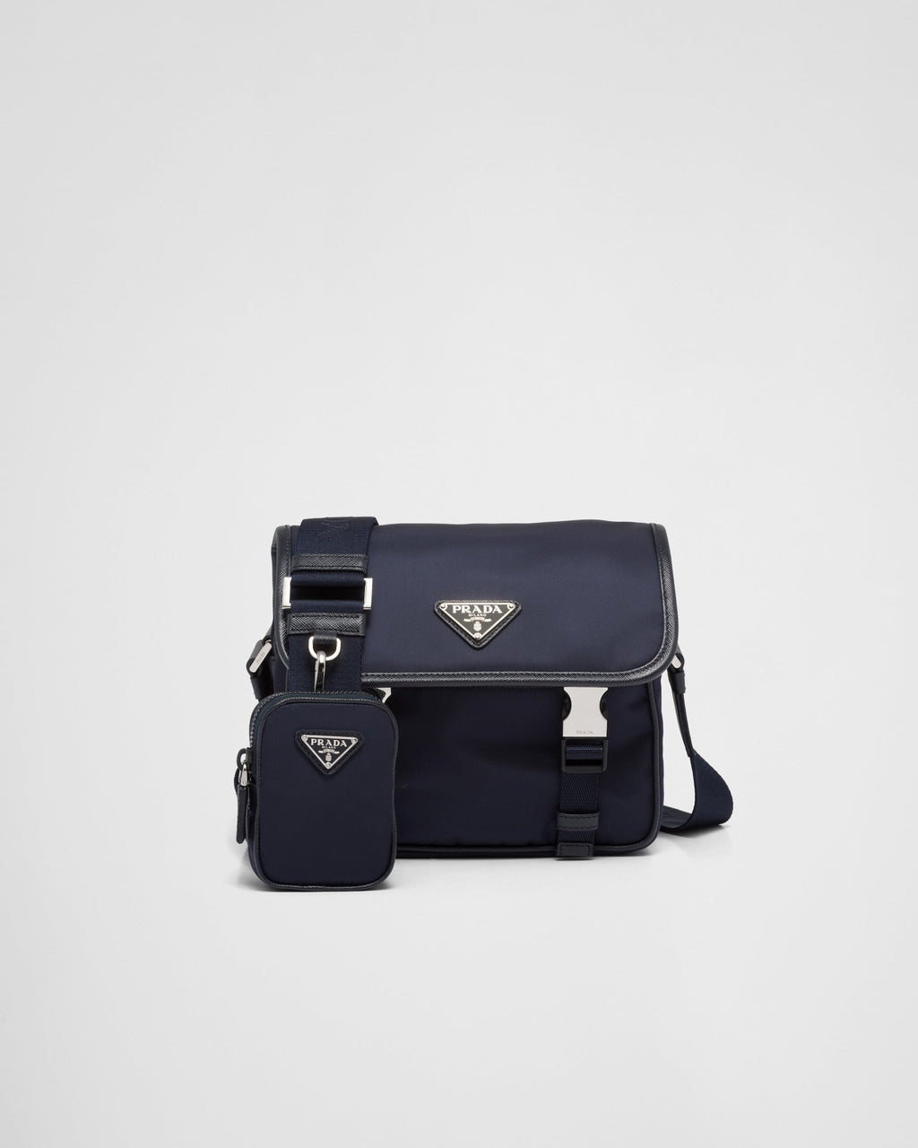 PR-DA2 Sac porté épaule en Re-Nylon et cuir Saffiano v3 - vue 1