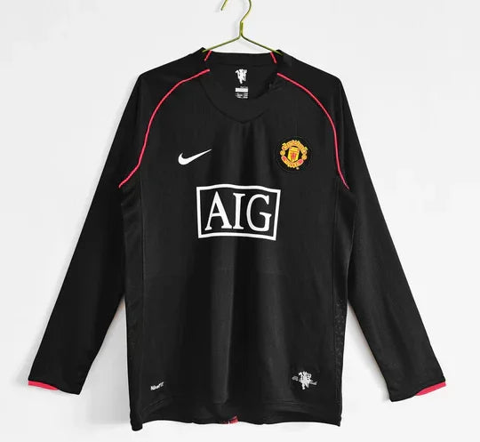 Maillot 07-08 Manchester United Exterieur Manches Longues - vue 1
