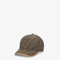 FD Casquette de baseball en tissu jacquard FF brun