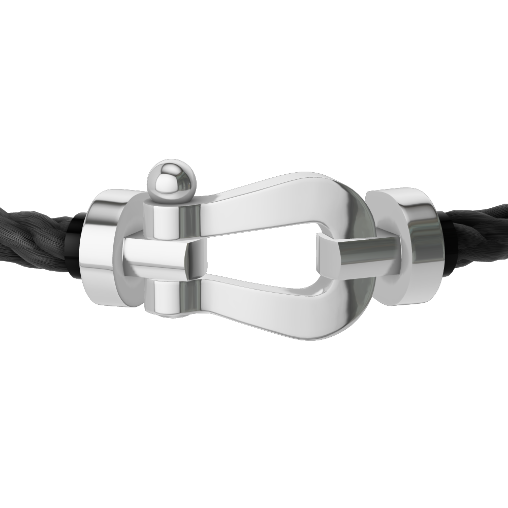 Fred - Bracelet Force 10 Or Blanc / Noir