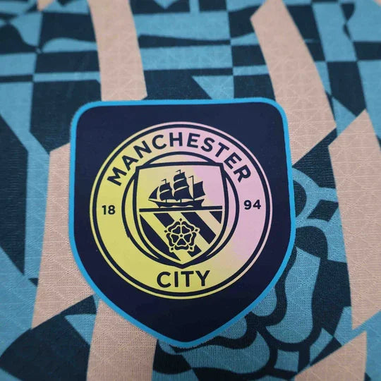 Maillot Manchester City Blue Retro Style Special Edition Shirt 24-25 - vue 5