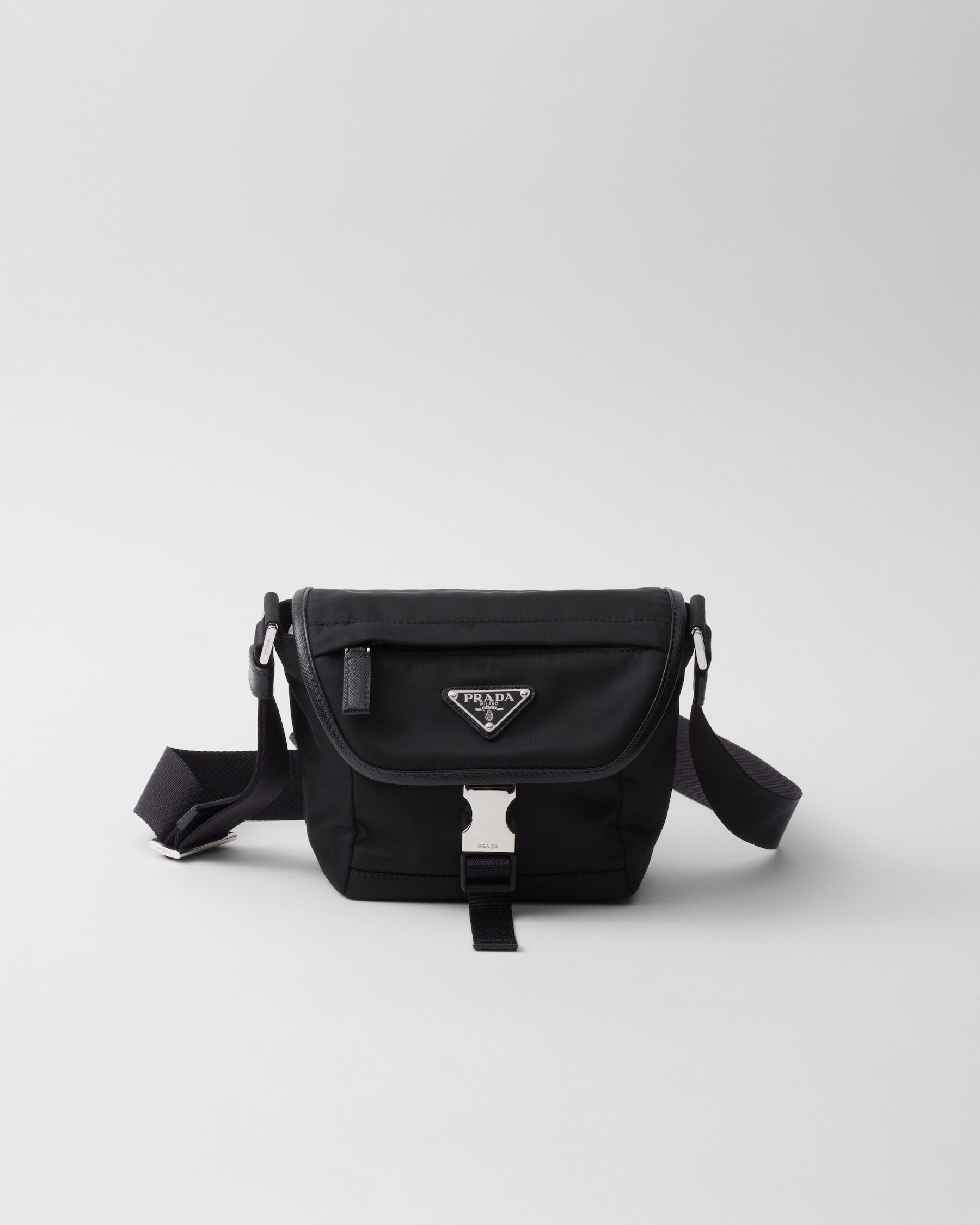 PR-DA2 Sac porté épaule en Re-Nylon et cuir Saffiano v5 - vue 1