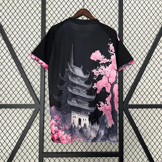Maillot Japon saison 2023-2024 édition spéciale dragon noir et rose - vue 4