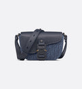 DR2 Mini sac Messenger à rabat Saddle Bleu Marine - vue 1