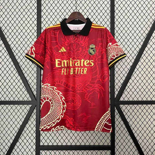 Maillot 2024/25 Real Madrid Concept Dragon Rouge - vue 1