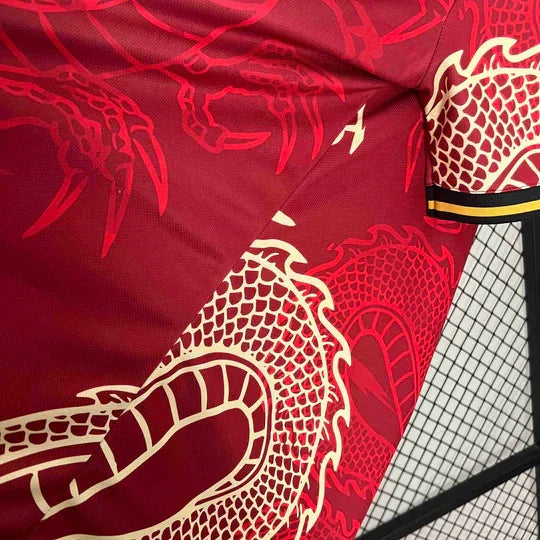 Maillot 2024/25 Real Madrid Concept Dragon Rouge - vue 3