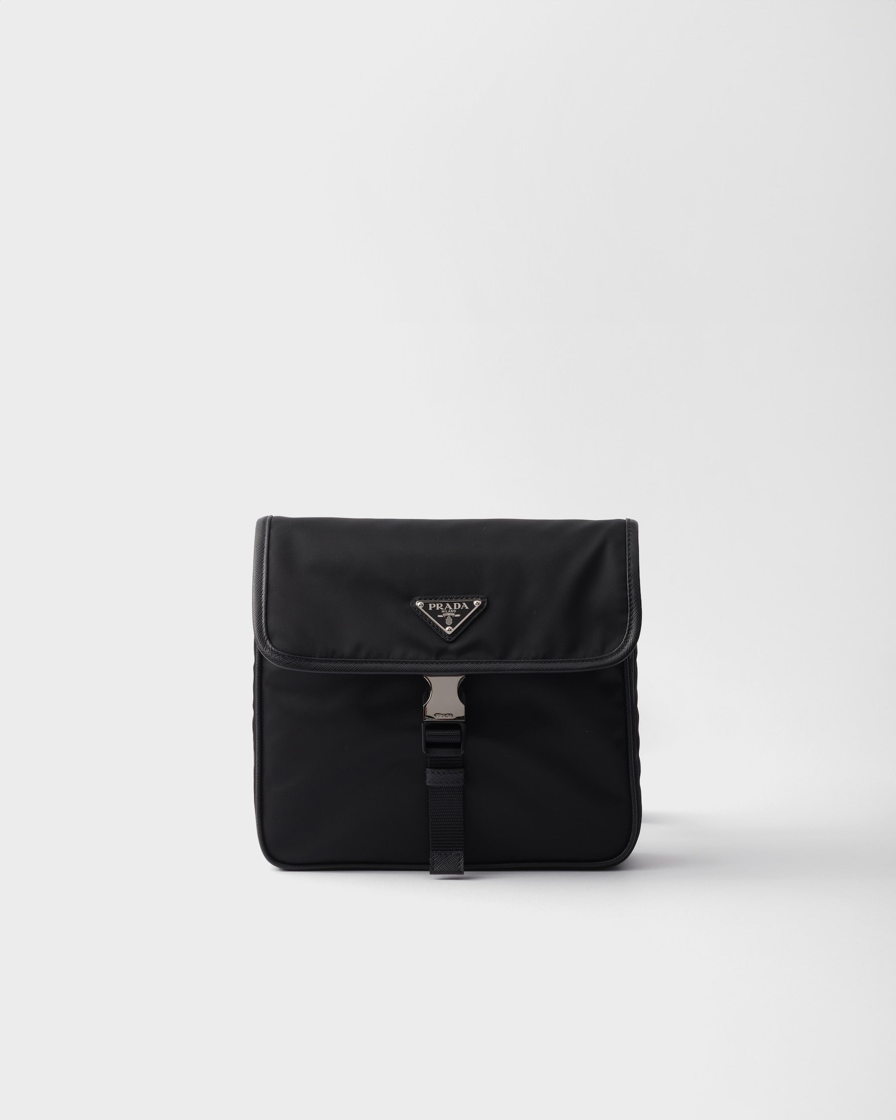 PR-DA2 Sac porté épaule en Re-Nylon et cuir Saffiano v10 - vue 1