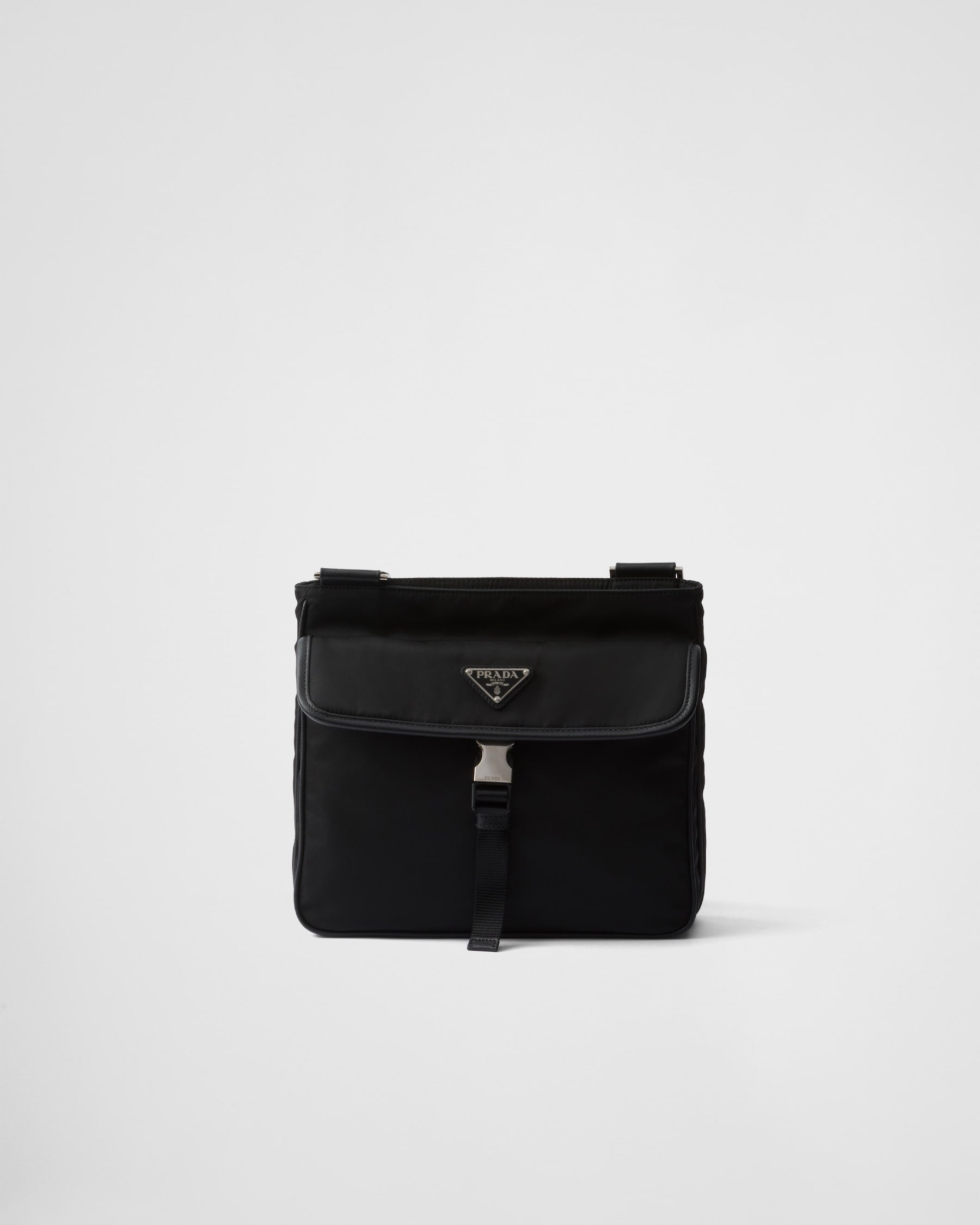 PR-DA2 Sac porté épaule en Re-Nylon et cuir Saffiano v8 - vue 1