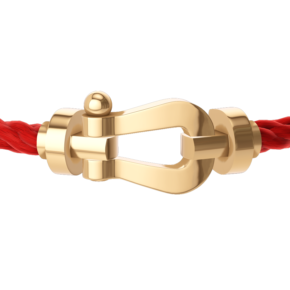Fred - Bracelet Force 10 Rouge / Or Jaune