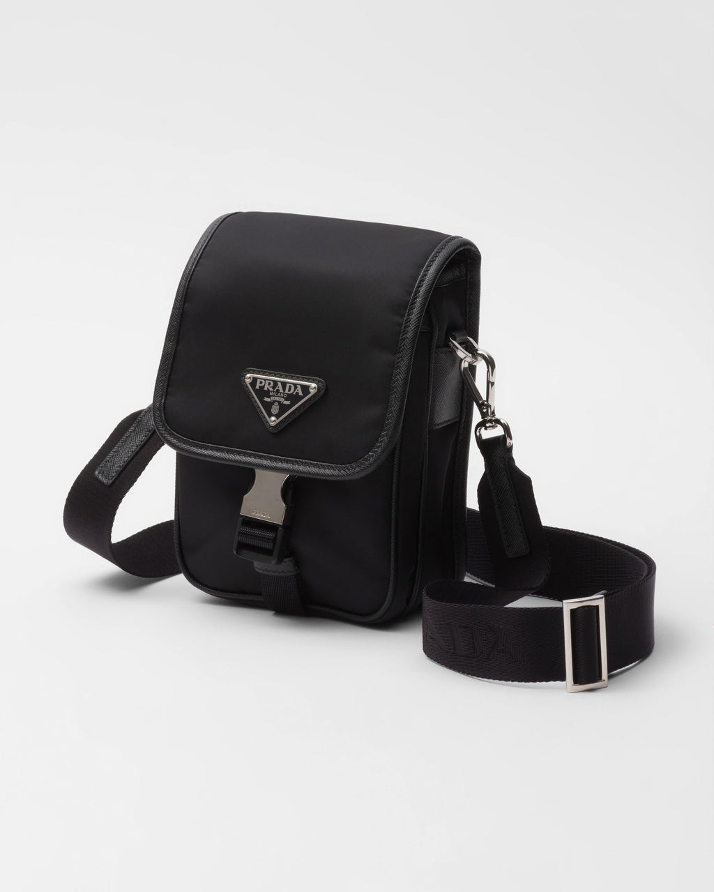 PR-DA2 Sac porté épaule en Re-Nylon et cuir Saffiano v4 - vue 2