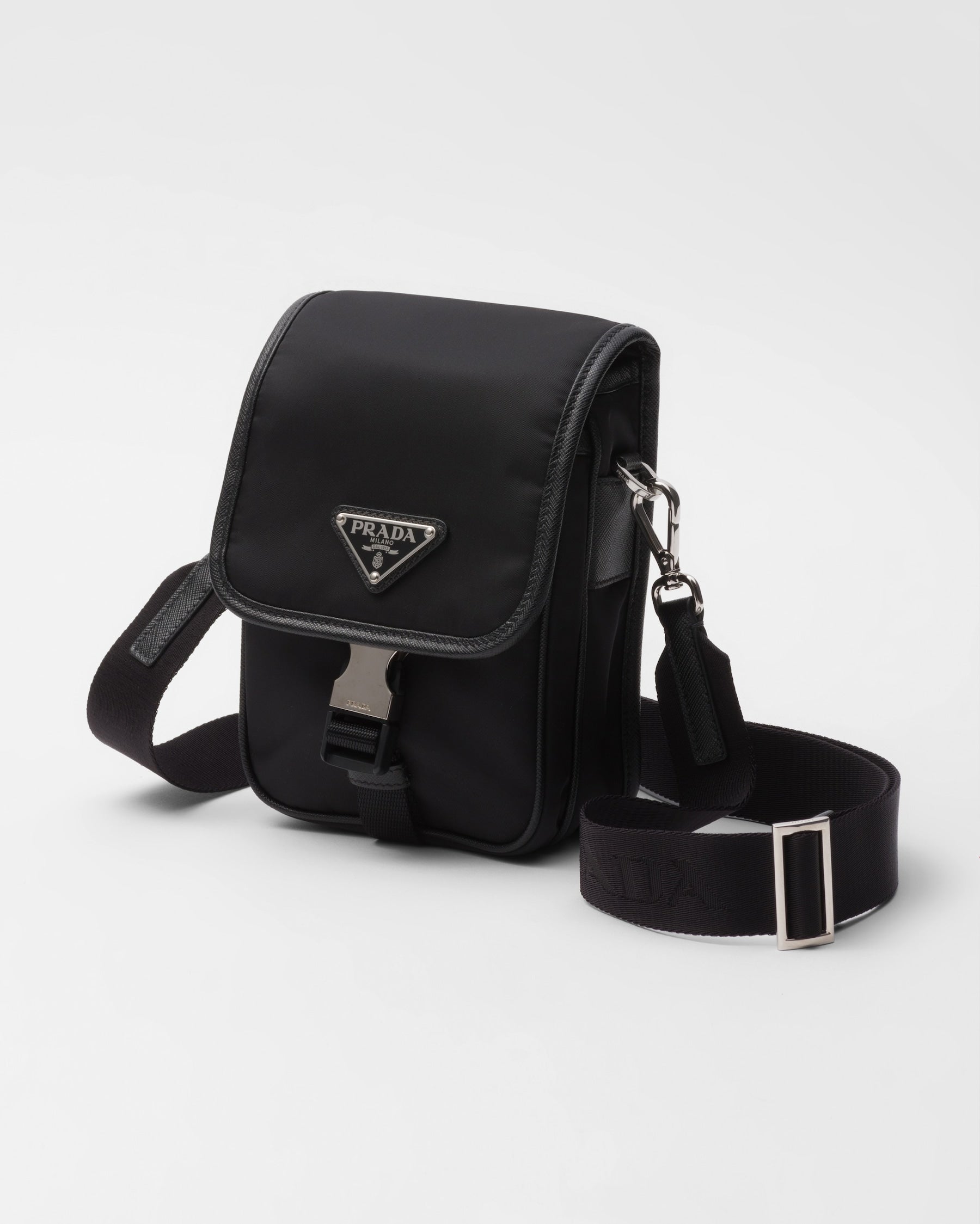 PR-DA2 Sac porté épaule en Re-Nylon et cuir Saffiano v4 - vue 2