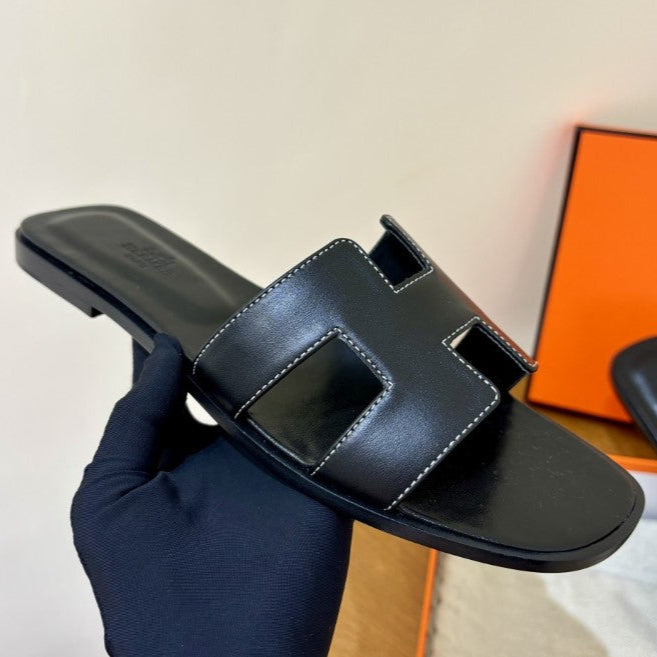 HR-MS - Claquettes Noir - vue 2
