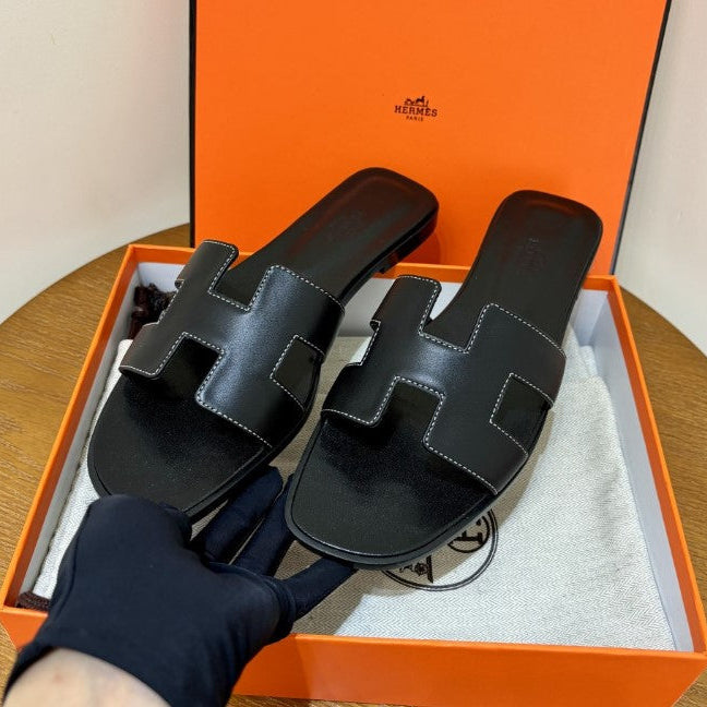 HR-MS - Claquettes Noir - vue 4