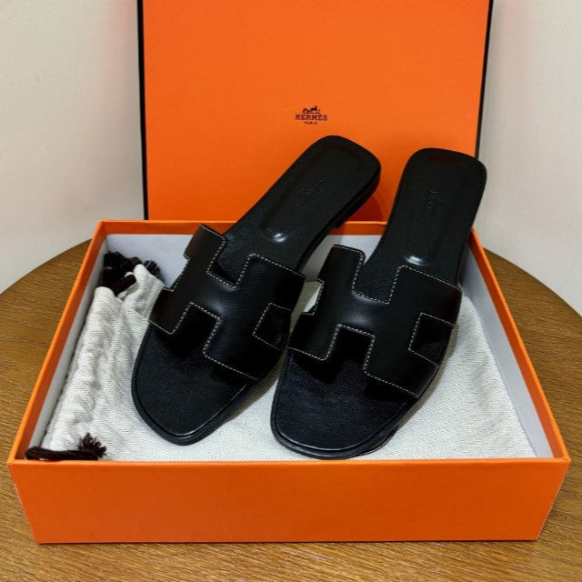 HR-MS - Claquettes Noir - vue 5