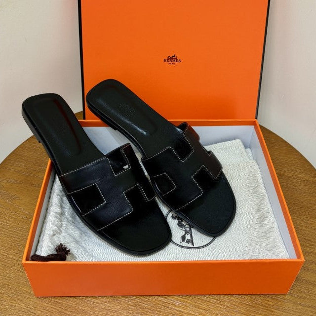 HR-MS - Claquettes Noir - vue 6