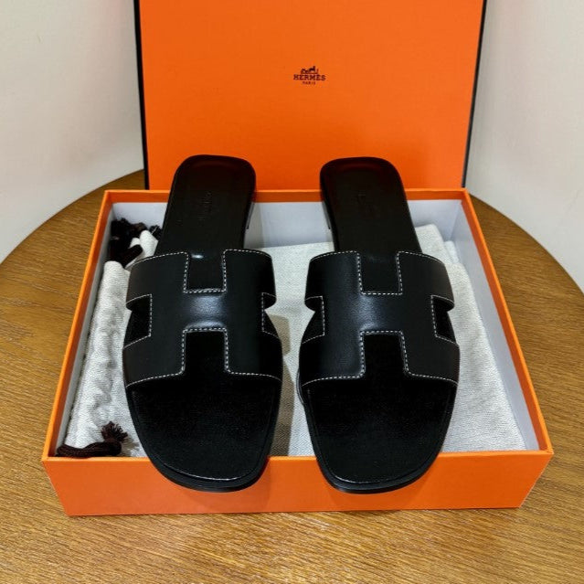 HR-MS - Claquettes Noir - vue 7