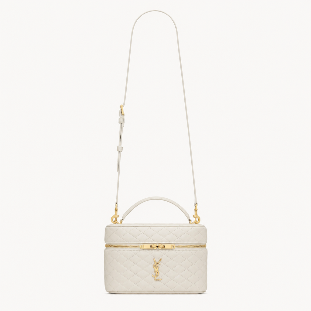 Saint Laurent Large Gaby Vanity Bag Blanc