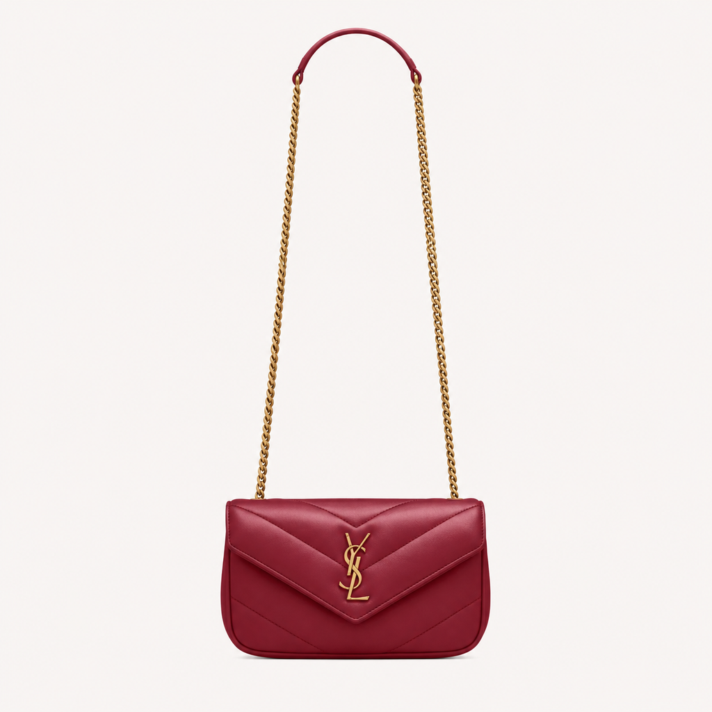 Saint Laurent Sac Loulou Mini Rouge
