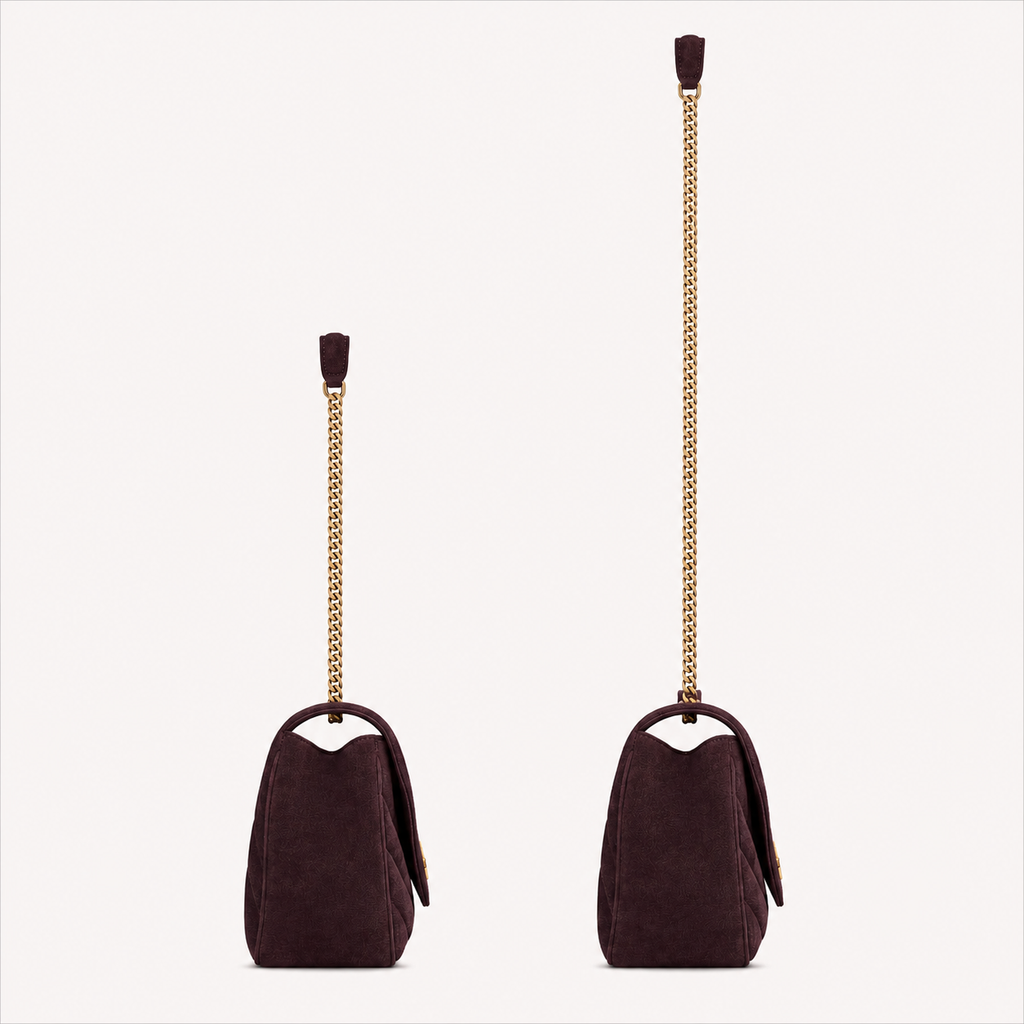 Saint Laurent Sac Loulou Small Matelassé Noir