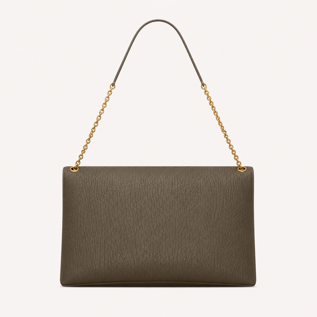Saint Laurent Sac Cassandre Large à Chaîne Kaki