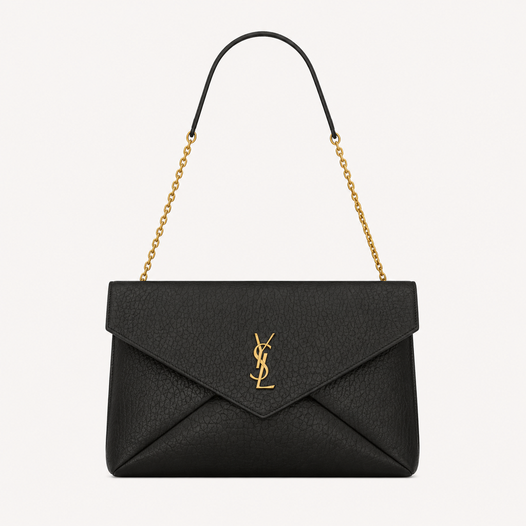 Saint Laurent Sac Cassandre Large à Chaîne Noir