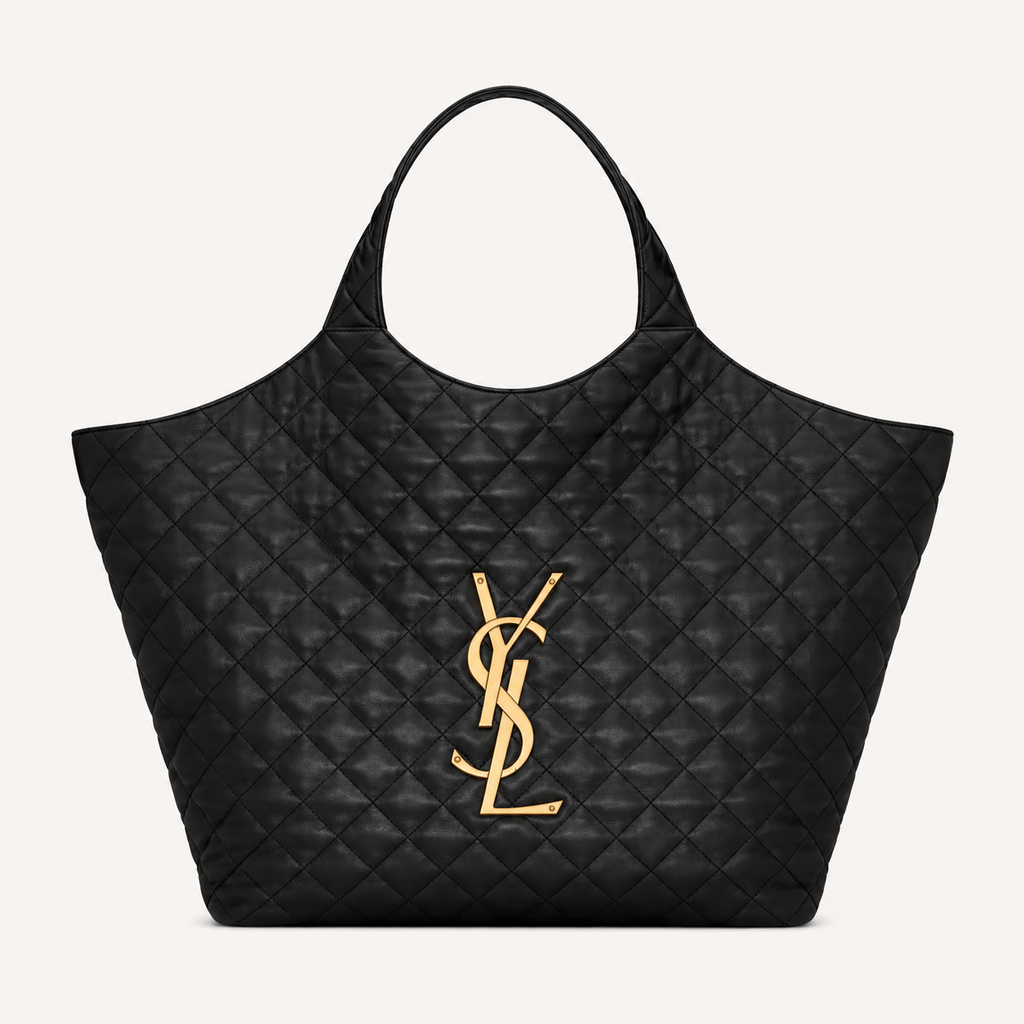 Saint Laurent Sac Icare Medium Nappa Matelassé Noir
