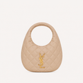 Saint Laurent Sac Icarino Nappa Matelassé Beige