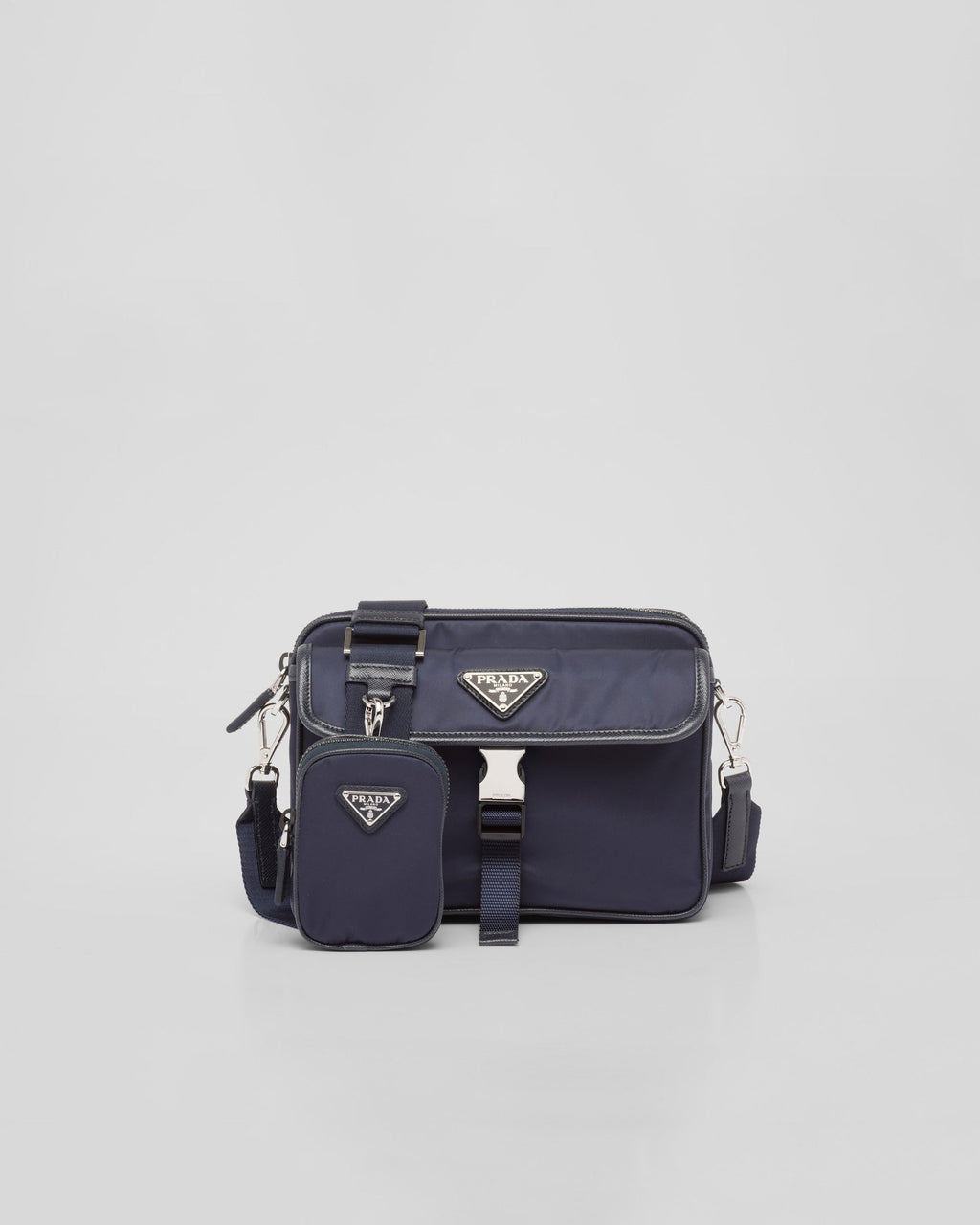 PR-DA2 Sac porté épaule en Re-Nylon et cuir Saffiano v2 - vue 1