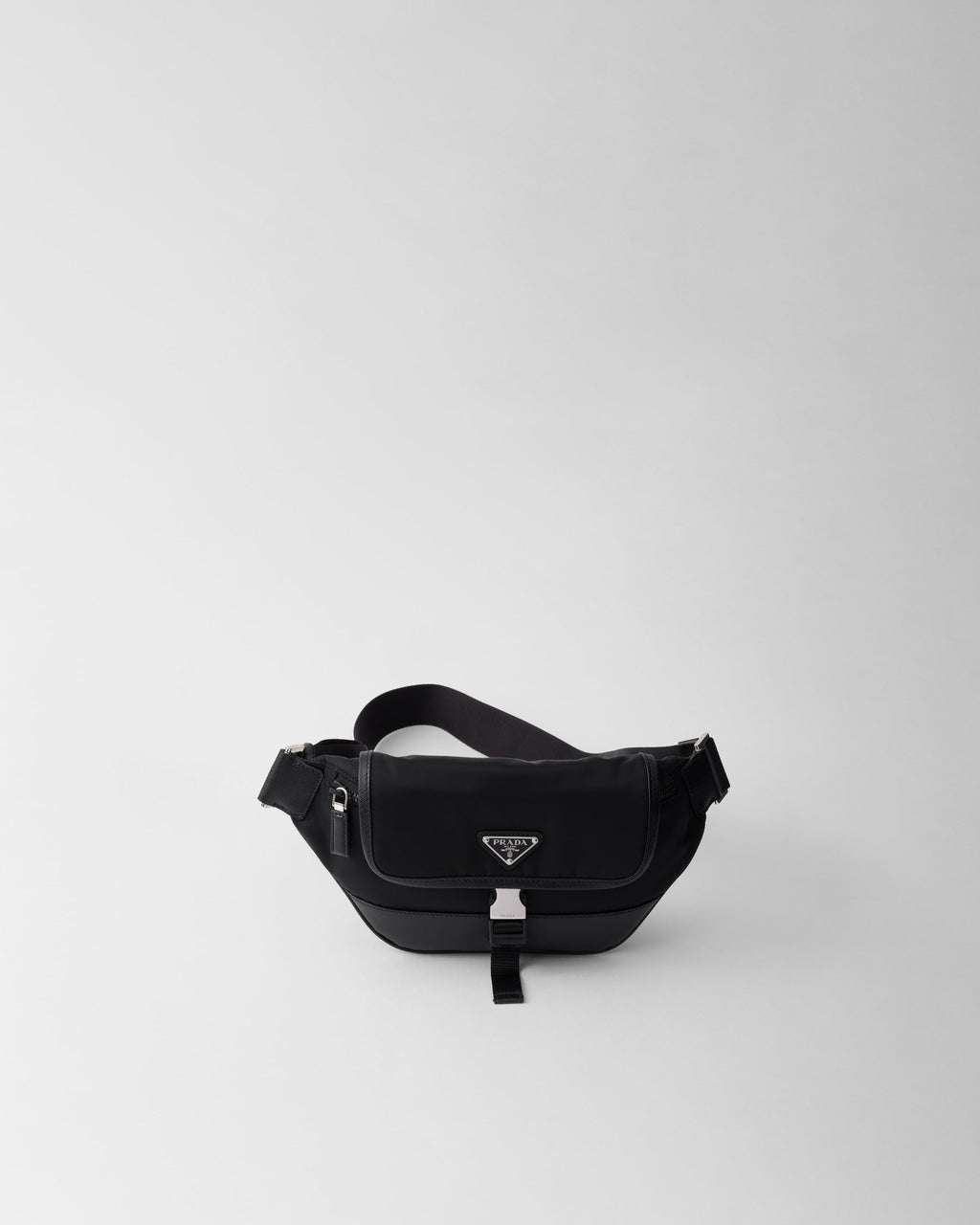 PR-DA2 Sac porté épaule en Re-Nylon et cuir Saffiano v9 - vue 1