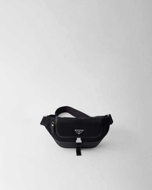 PR-DA2 Sac porté épaule en Re-Nylon et cuir Saffiano v9 - vue 1