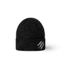 LTV Bonnet et Écharpe Écharpe Damier Snug Noir