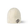 LTV Bonnet et Écharpe Écharpe Damier Snug Crème