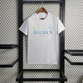 Maillot Real Madrid foot Balmain blanc 2023 2024 - vue 1