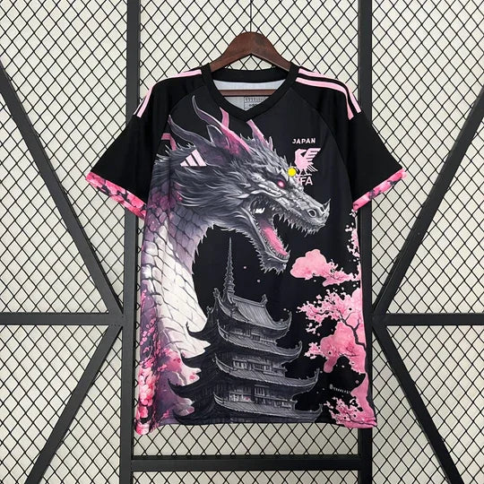 Maillot Japon saison 2023-2024 édition spéciale dragon noir et rose - vue 1