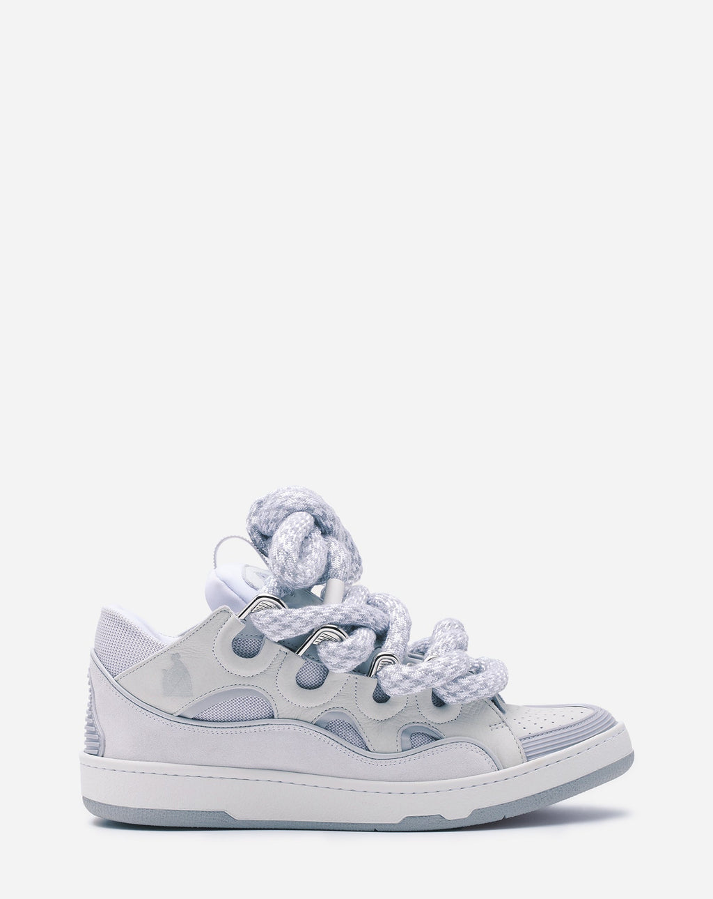 LNVN Curb With Snake Laces White - vue 1