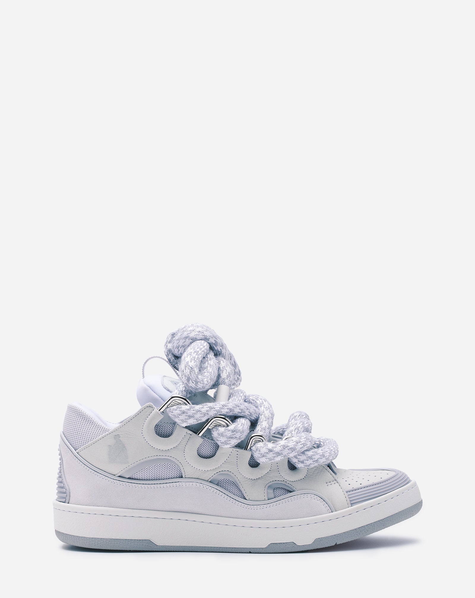LNVN Curb With Snake Laces White - vue 1