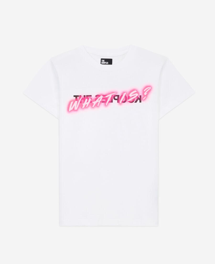 T-Shirt What Is Néon Blanc - vue 1