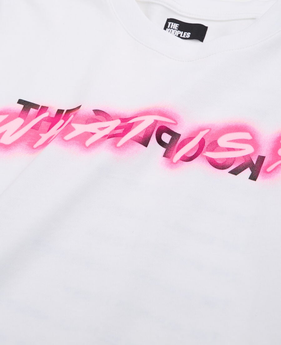 T-Shirt What Is Néon Blanc - vue 2