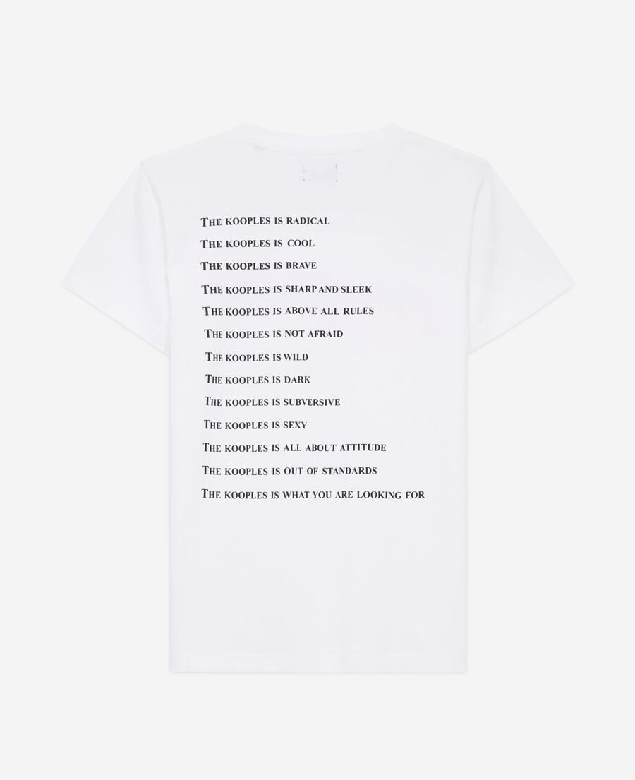 T-Shirt What Is Néon Blanc - vue 3